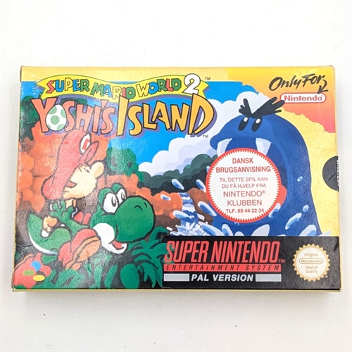 Super Mario World 2 Yoshi's Island - Komplet i Æske - SNES - (SCN) (B Grade) (Genbrug)